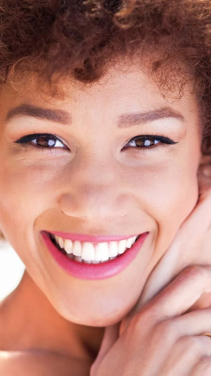 Healthy smile after periodontal care