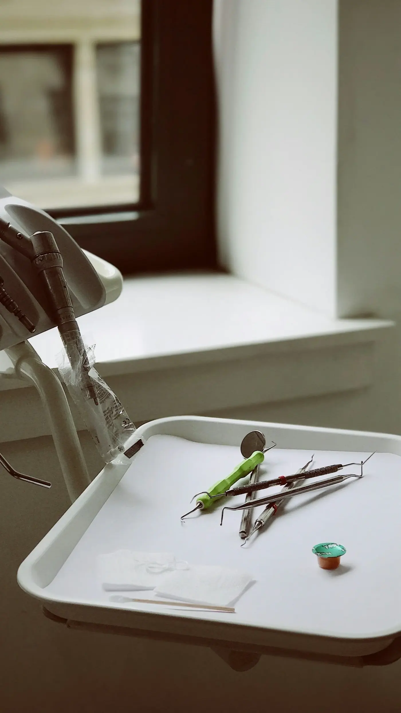Clean, modern dental instruments ready for a checkup