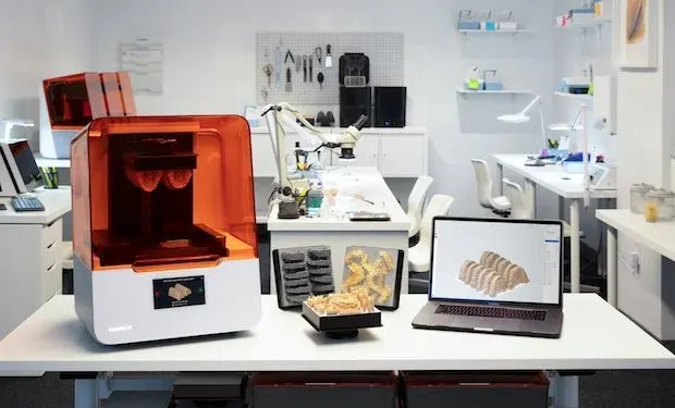 The in-house 3D printer at The Smile Bar