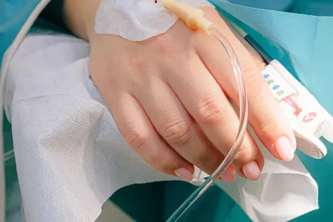 Relaxed dental patient resting comfortably during treatment